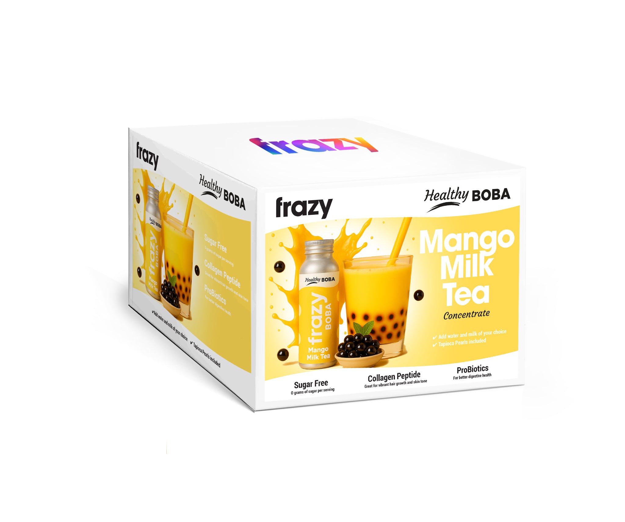 Healthy Mango Milk Tea Boba