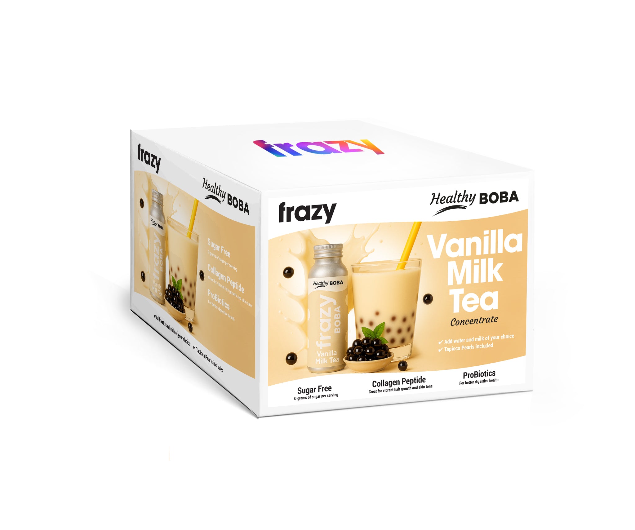 Healthy Vanilla Milk Tea Boba